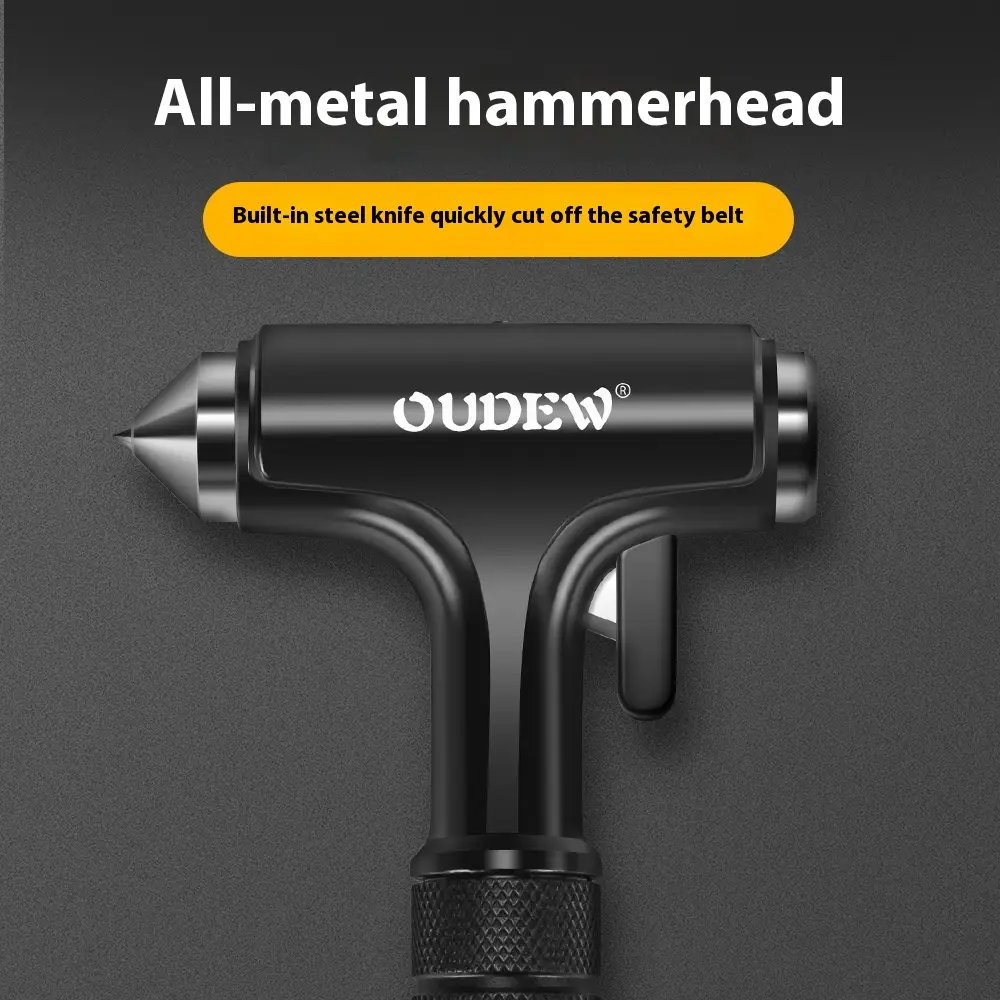 Multifunctional All-metal Emergency Window Break Hammer Stainless Steel