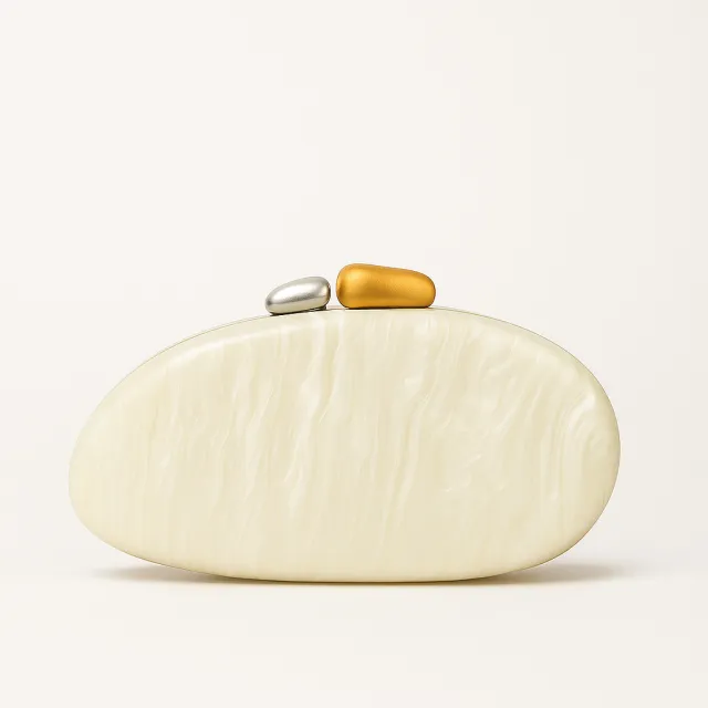 New Fashion Special shaped Dinner Clutch Beige - Shop at LoveMi