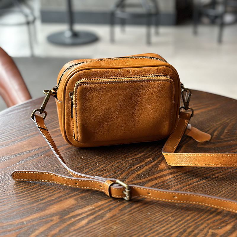 Full-Grain Leather Crossbody Bag, picture 2 of 7