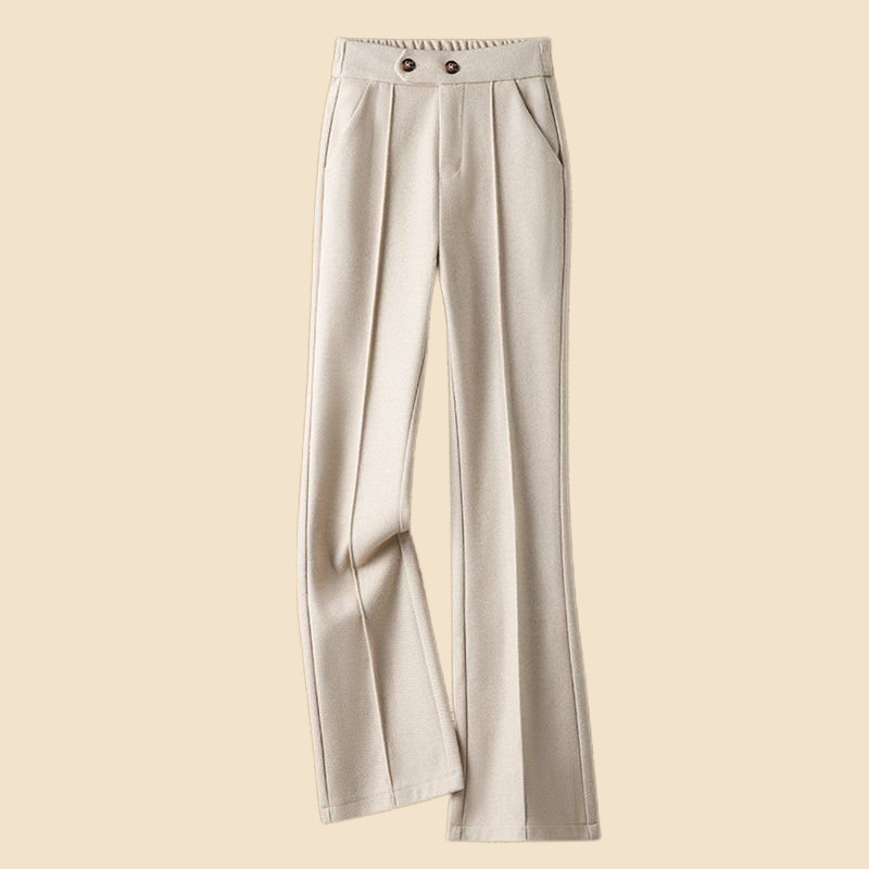 High-waisted Thickened Woolen Fashionable Casual Pants