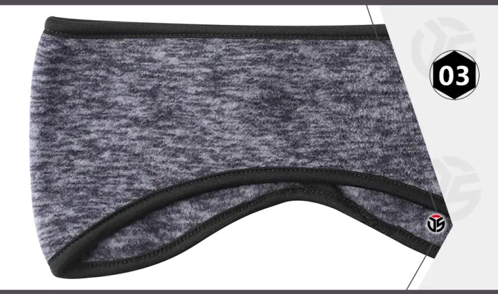 Ponytail Ear Warmer Headband, Fleece Winter Ear Muff Band for Running and Skiing - detail photo 10