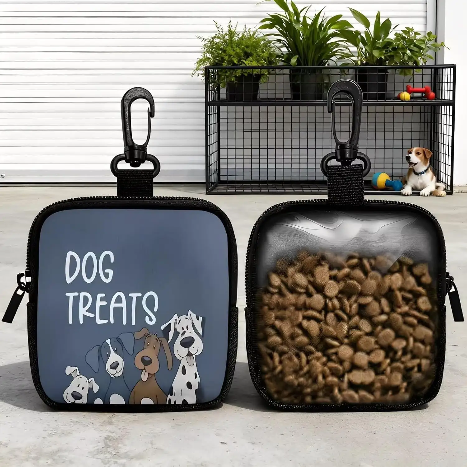 Cartoon-print Portable Pet Treat Bag