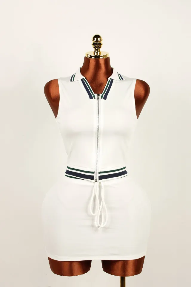 Women's Sporty Casual Shirt With A Collar Paired With A Skirt Or Pants Skirt Suit - Shop at LoveMi