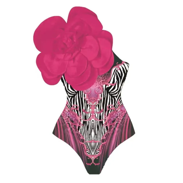 One piece Swimsuit Flower Set Women Rose - Shop at LoveMi