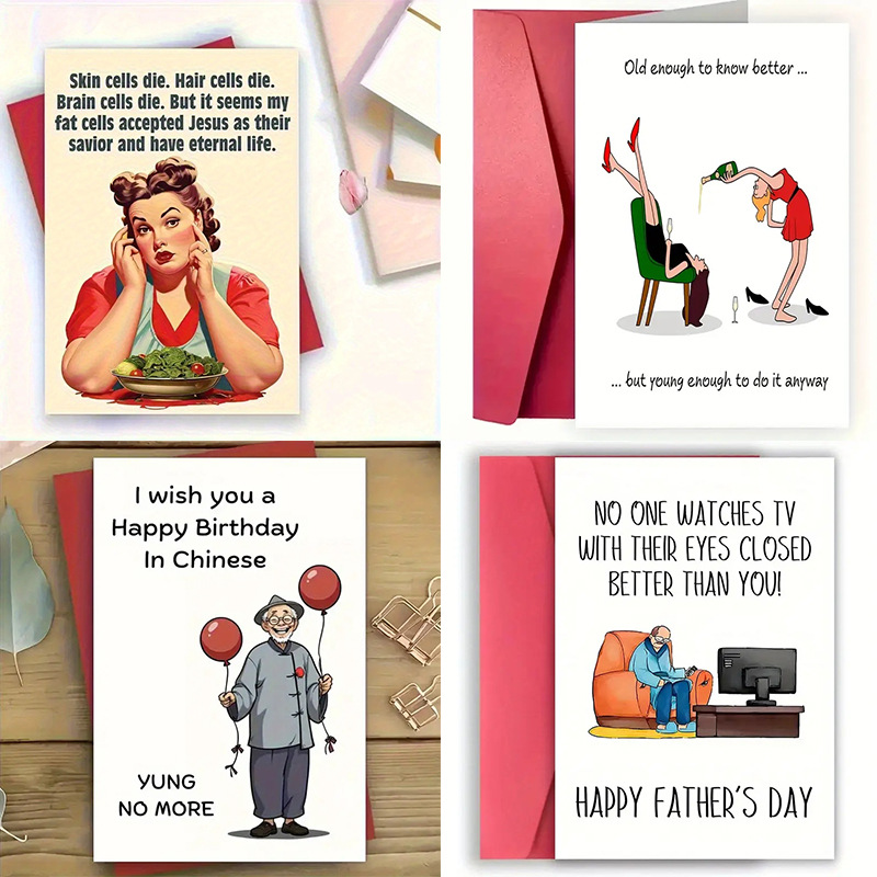 Funny Birthday Card With Envelope Gag-themed Greeting Card For A Hilarious Gift