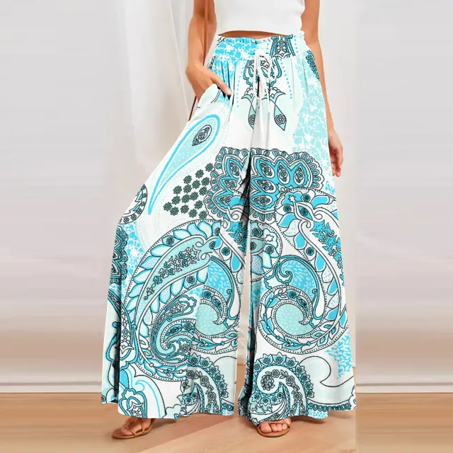 Bamboo Cotton 3D Wide Leg Culottes Loose Women's Wear Qkc0002 - Shop at LoveMi