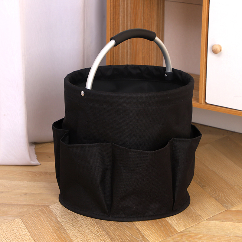 Portable Foldable Household Baby Basket Ring Black 28X28CM