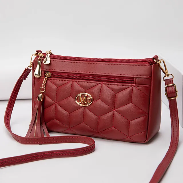 Women's Fashion Casual Large Capacity Shoulder Bag Red - Shop at LoveMi