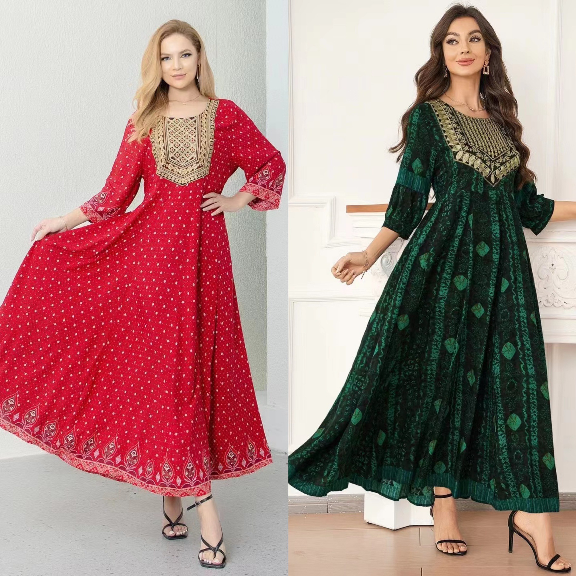 Cotton Embroidered Dress, picture 7 of 12