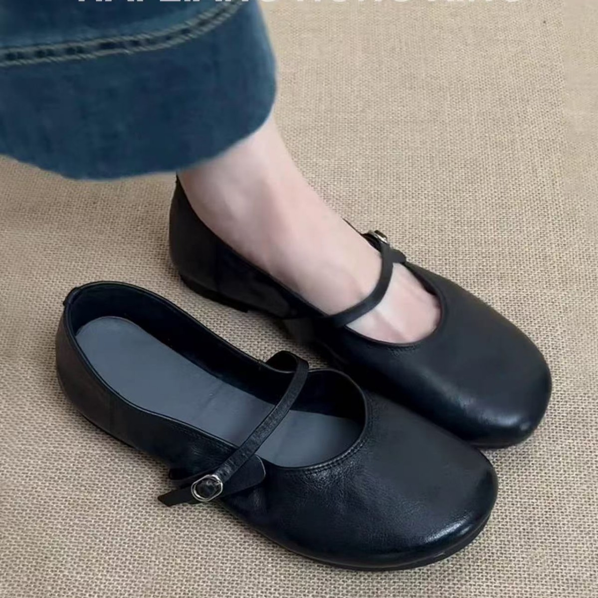 Leather Mary Jane Flats, picture 5 of 5
