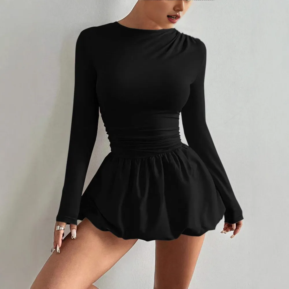 Simple Casual Tulip Hem Skirt For Women