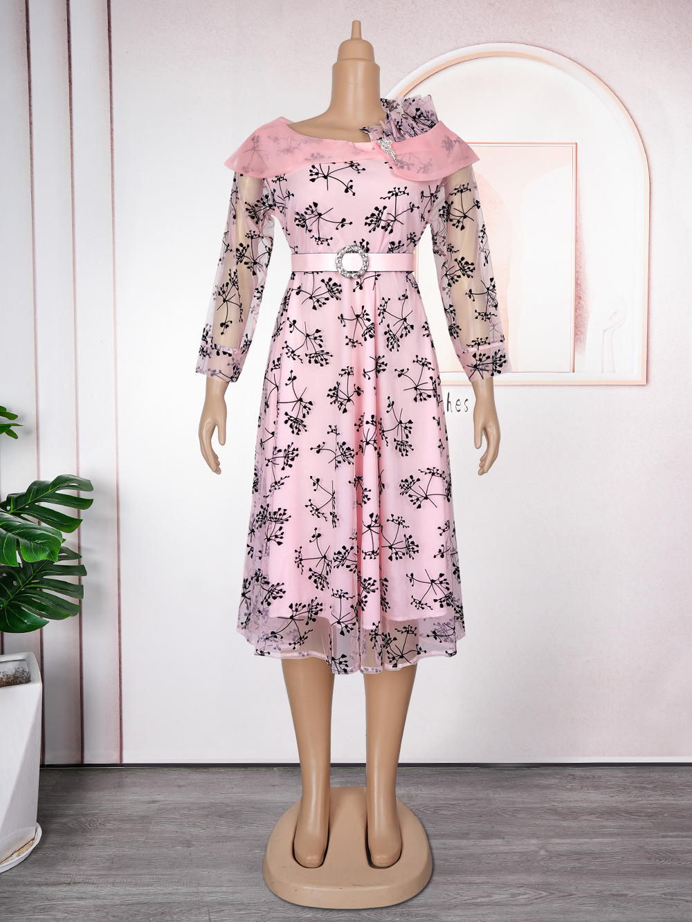 Plus Size Printed Dress For Woman - Image 8