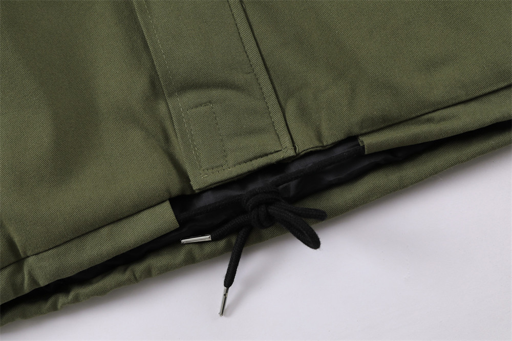 Color Contrast Patchwork Hooded Jacket For Men