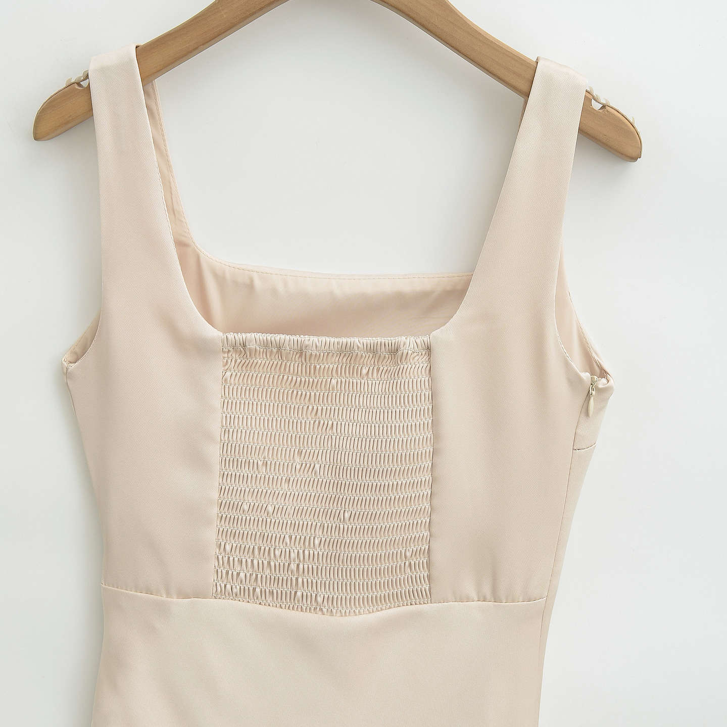 European And American-style Elegant Satin Slip Dress