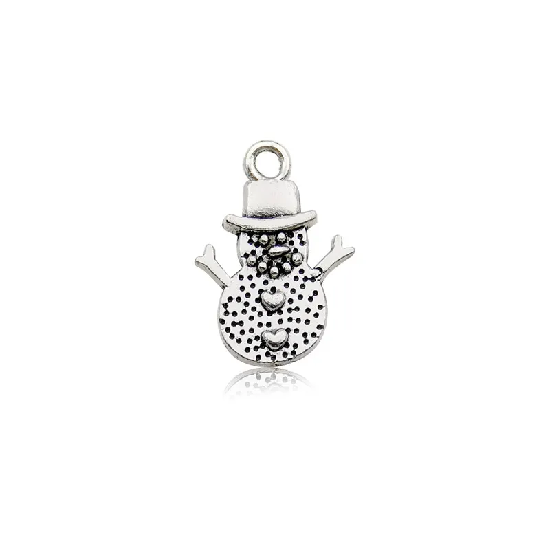 DIY Retro Alloy Decoration Accessories - 15X12Mm Snowman