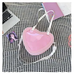 Simple All-match Heart-shaped Transparent Hand Crossbody Bag - Transparent - View 1