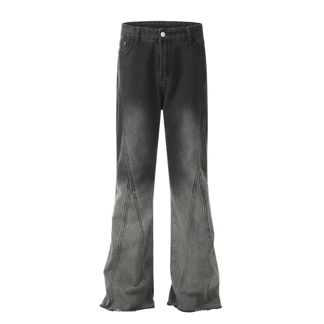 Women's Gradient Washed American style Skinny Jeans Black - Shop at LoveMi