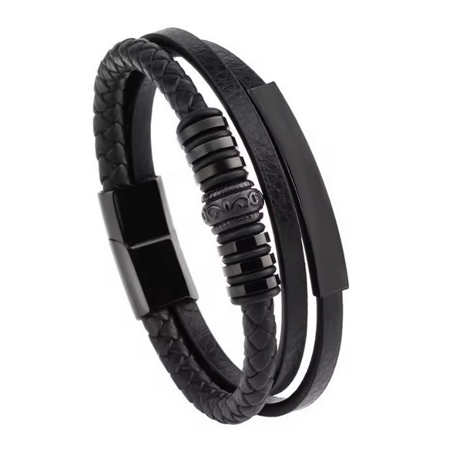 Leather Woven Bracelet, picture 5 of 6