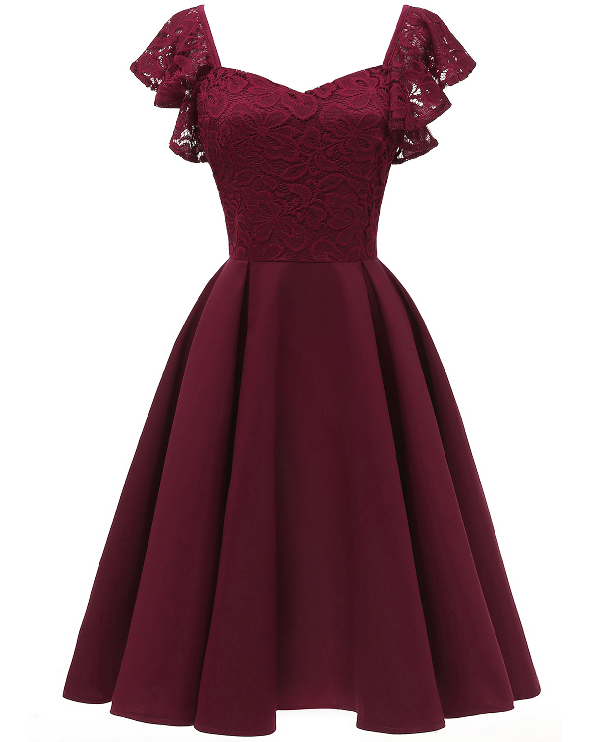 Satin Swing Midi Dress, picture 7 of 9