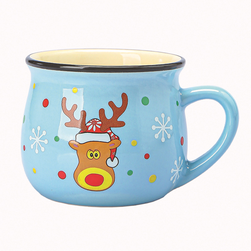 Sky Blue Christmas Deer