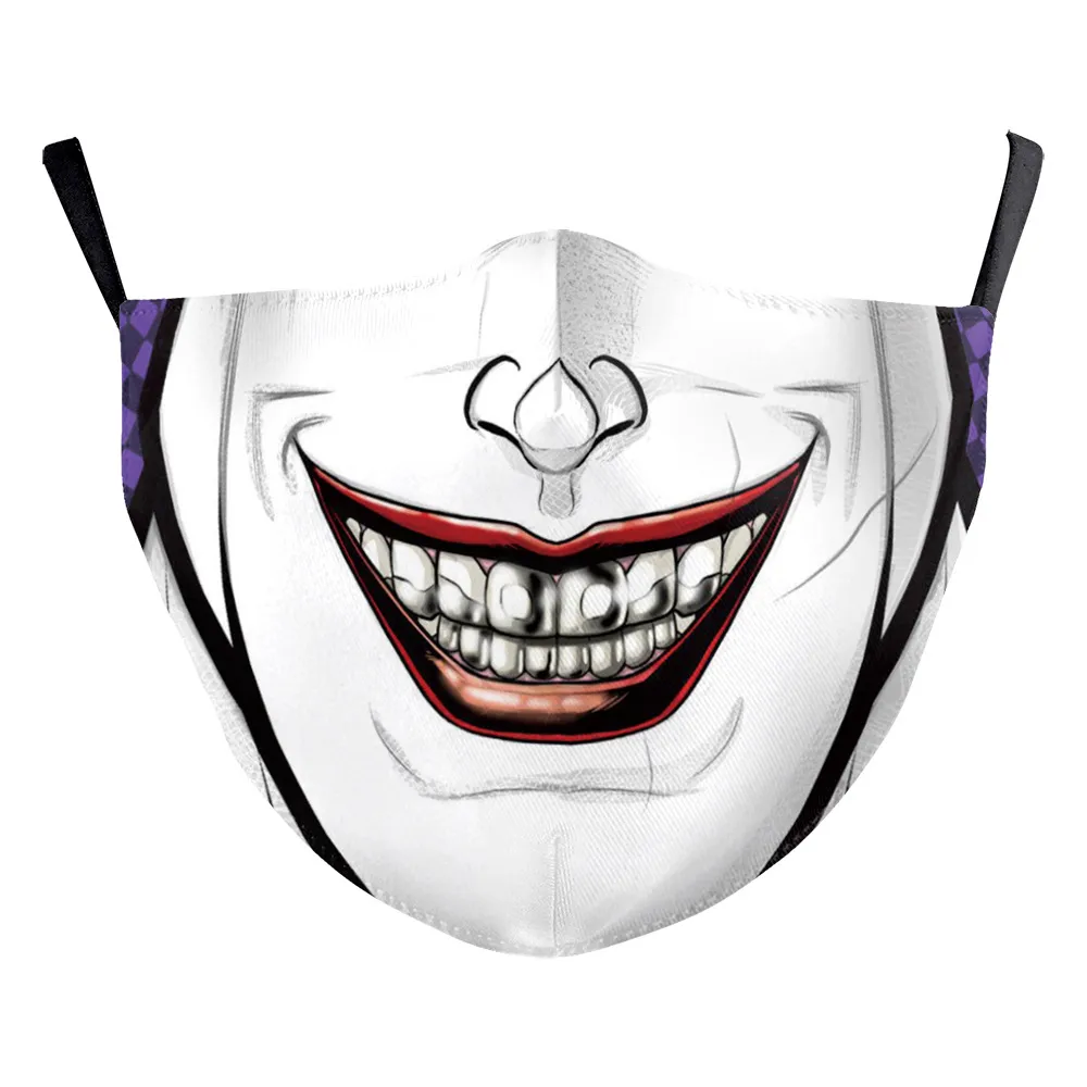 Wansheng Digital Printing Face Animal Tiger Ear Hanging Double-layer Mask - B178 1346