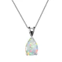 Waterdrop Opal Pendant Necklace For Women Elegant And High-end view 6