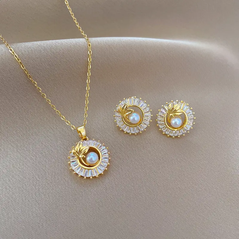 Fashion Jewelry Square Full Diamond Personalized Round