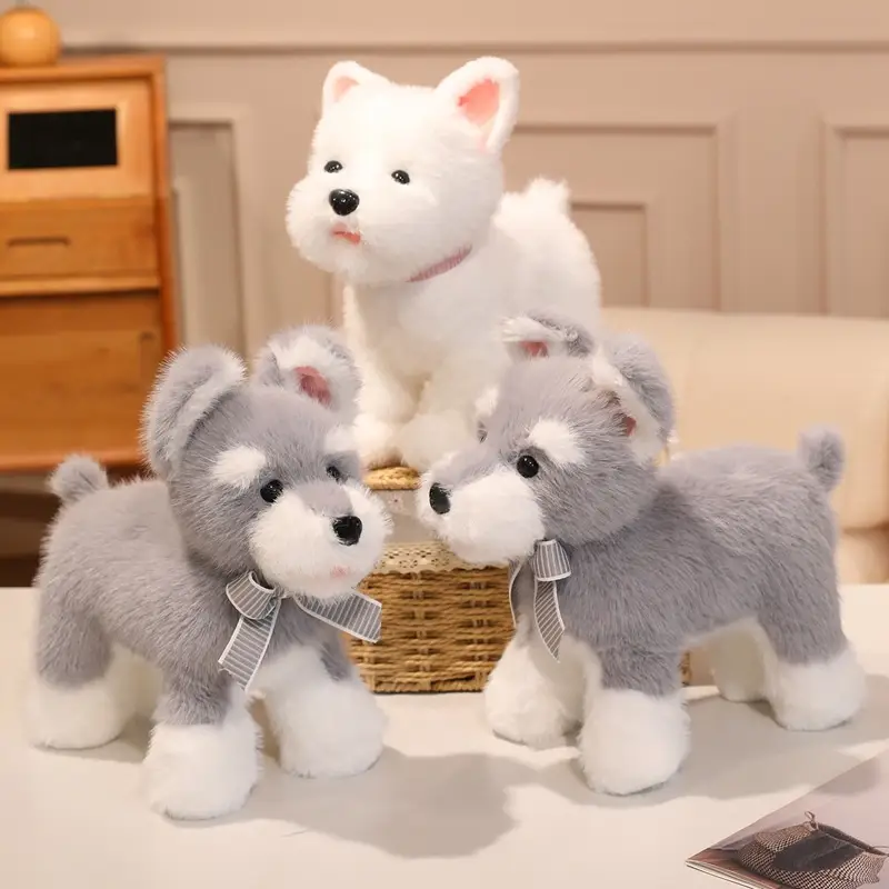 Cartoon Realistic Snow Shiretoko Plush Toy Puppy Doll Perfect As A Birthday Gift