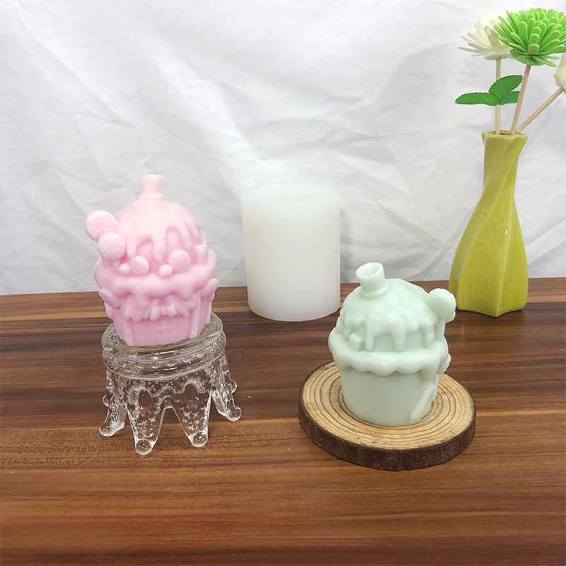 Title 5, Christmas Stereo Sweet House Candle Mould Diy C...