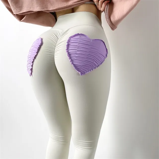 Peach Hip Bodybuilding Yoga Pants High Top Sports Leggings White - Shop at LoveMi