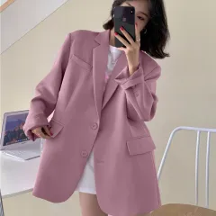 Trendy Korean-style Sophisticated Relaxed Casual And Versatile Top - Pink - View 1