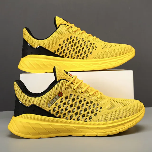 Men's Lightweight Fashion Trendy Sneakers Yellow - Shop at LoveMi