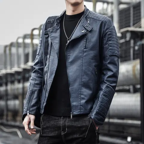 Men's Clothing Leather Jacket Coat Autumn and Winter