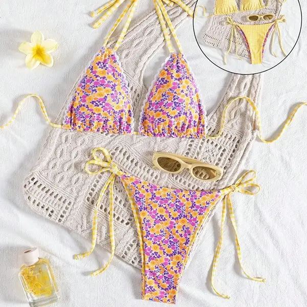Womens Two-Piece Swimsuit Bikini Set