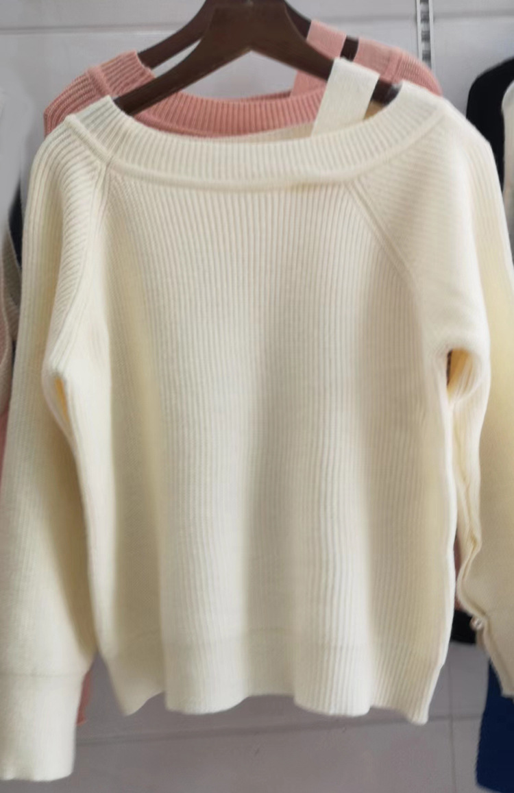 Title 2, Womens Loose Off Shoulder Sweater