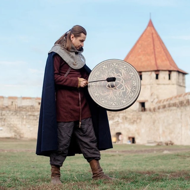 Haobei Cross-border New Independent Station Atmosphere Decoration Celtic Drum Gift Handmade Finish Crafts