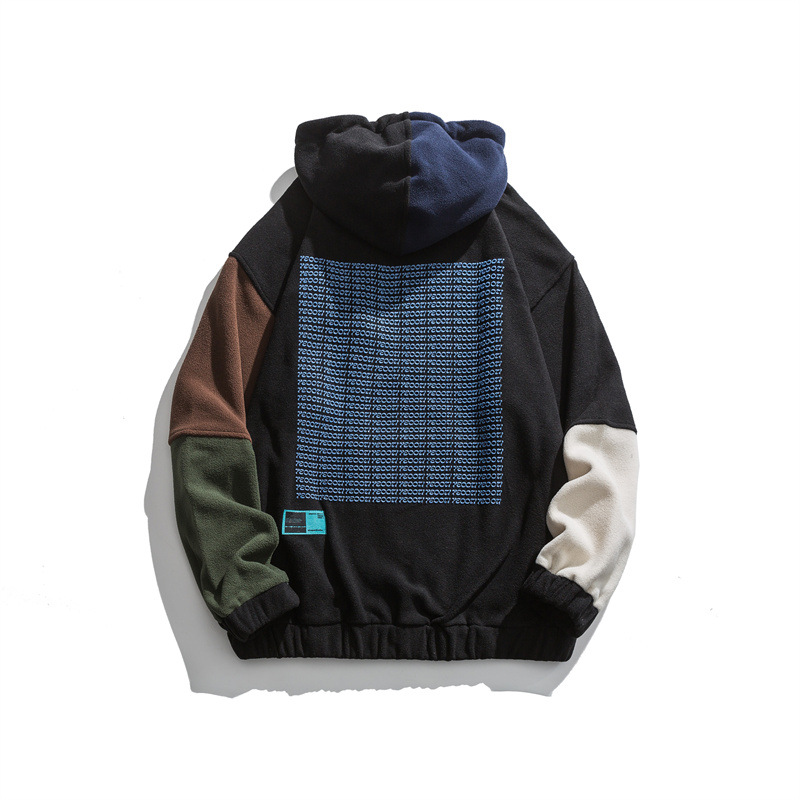 American Fashion Brand Retro Original Multicolor Mixed Colors Personalized Hooded Sweater