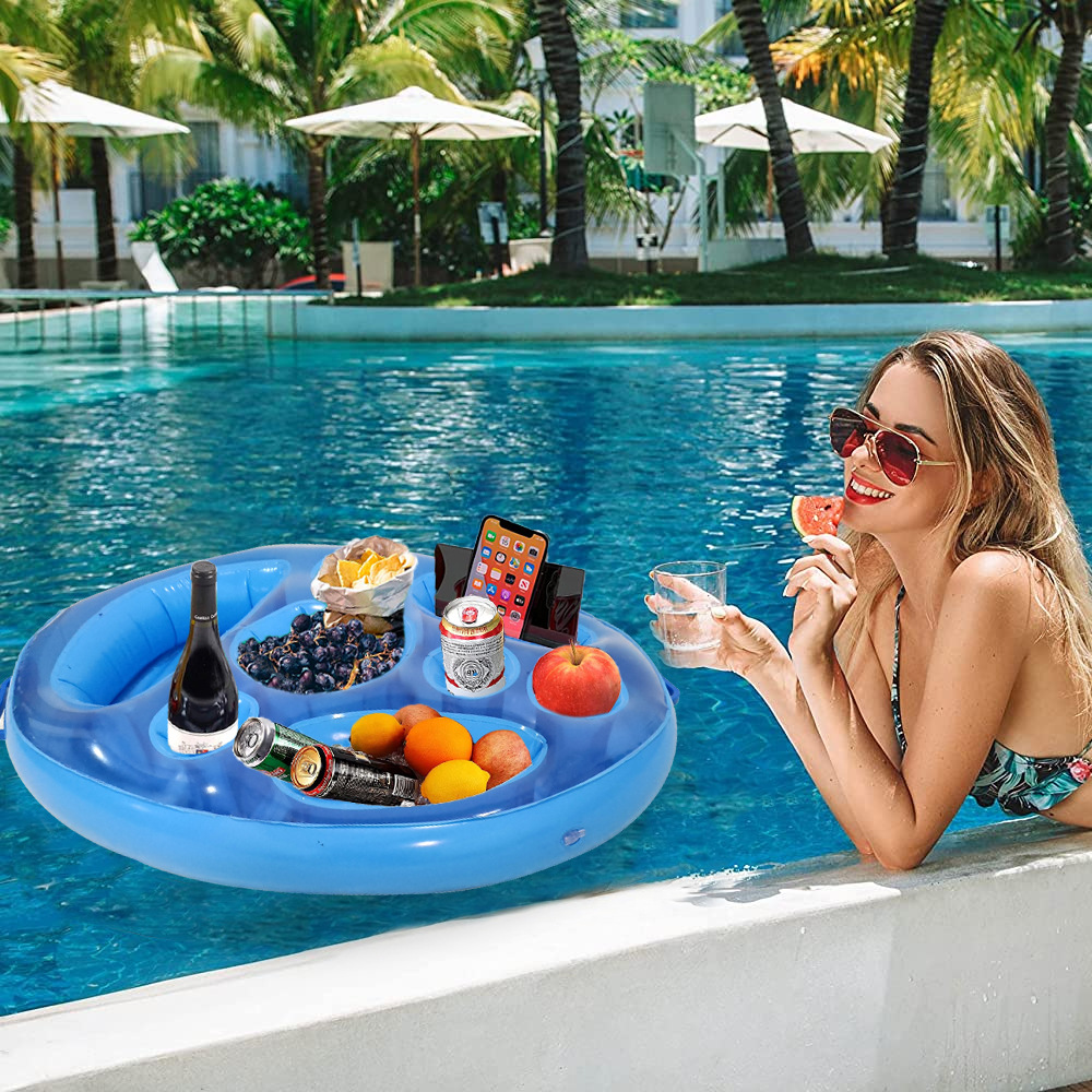 Inflatable Multi-Function Drink Holder Coaster