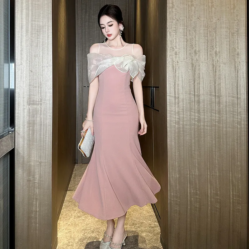 French Dress Banquet Women - Pink