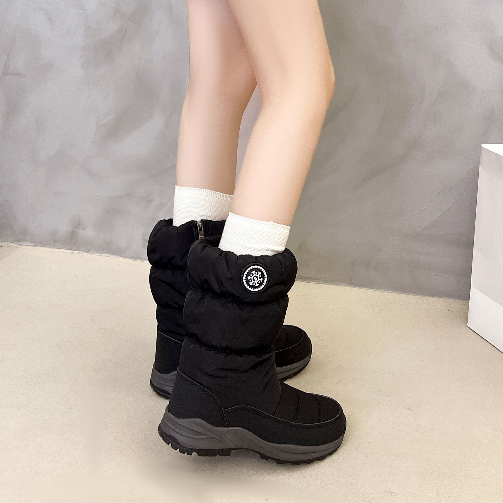 Thickened Cotton Mid-calf Snow Boots - Image 3