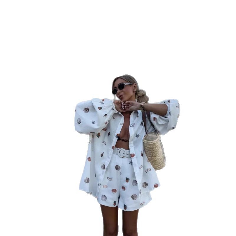 Thin New Sunscreen Shirt For Women Fashion Casual Long Sleeve Printing Suit