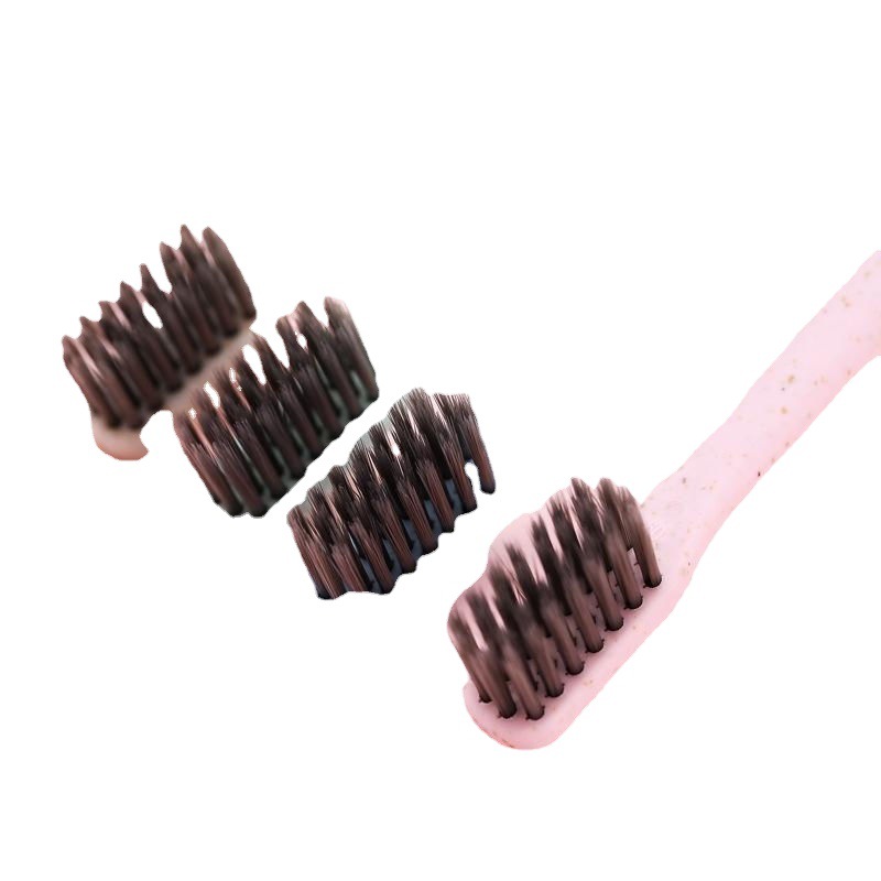 Wheat Straw Ultra-fine Soft Bamboo Charcoal Toothbrush
