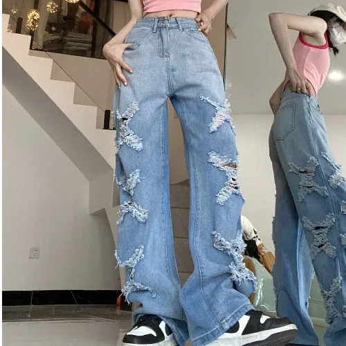 Retro Jeans Women's High Waist I Loose Blue - Shop at LoveMi
