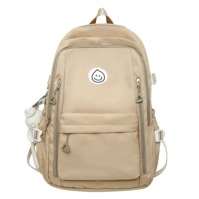 Schoolbag Female College Student Primary School Student High School Student Large capacity Backpack Khaki - Shop at LoveMi