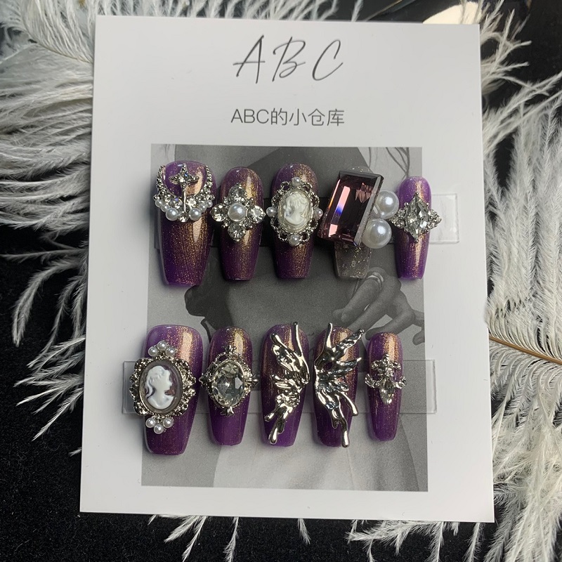 Non-mainstream Style Hot Girl Nail Beauty Rhinestone Wear Armor