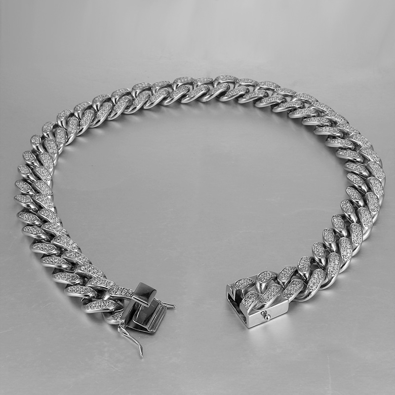 Hip-hop Chunky Titanium Steel Necklace For Men 2