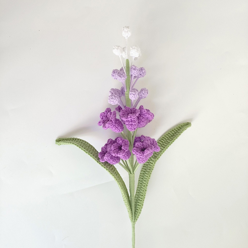 Knitted Grape Hyacinth Bouquet Finished Artificial Flowers