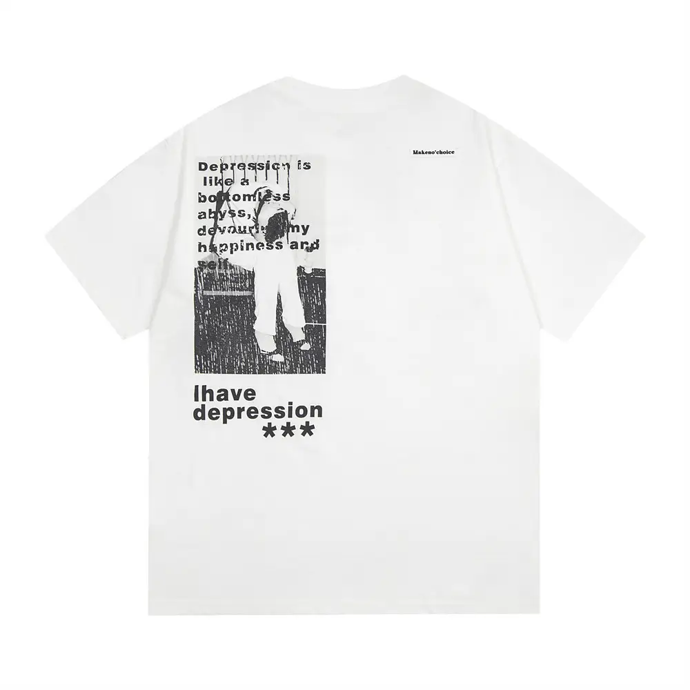 Fashion Cultural Landscape Cotton T-shirt Men