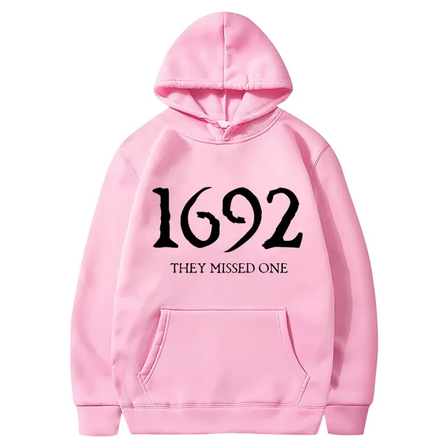 Women's Missing A Hooded Printed Sweater Pink - Shop at LoveMi