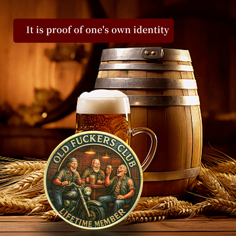 Creative Lifetime Membership Beer Coin Collectible Commemorative Coin